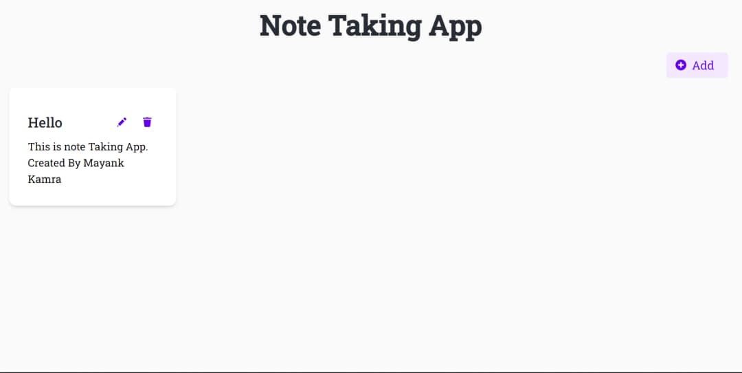 Note Taking Website